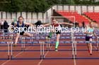 Girls under-13s hurdles, North Eastern Champs, Gateshead Stadium. Photo: David T. Hewitson/Sports for All Pics
